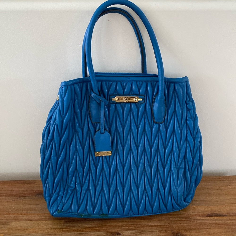 Versace- Blue hand bag /Purse